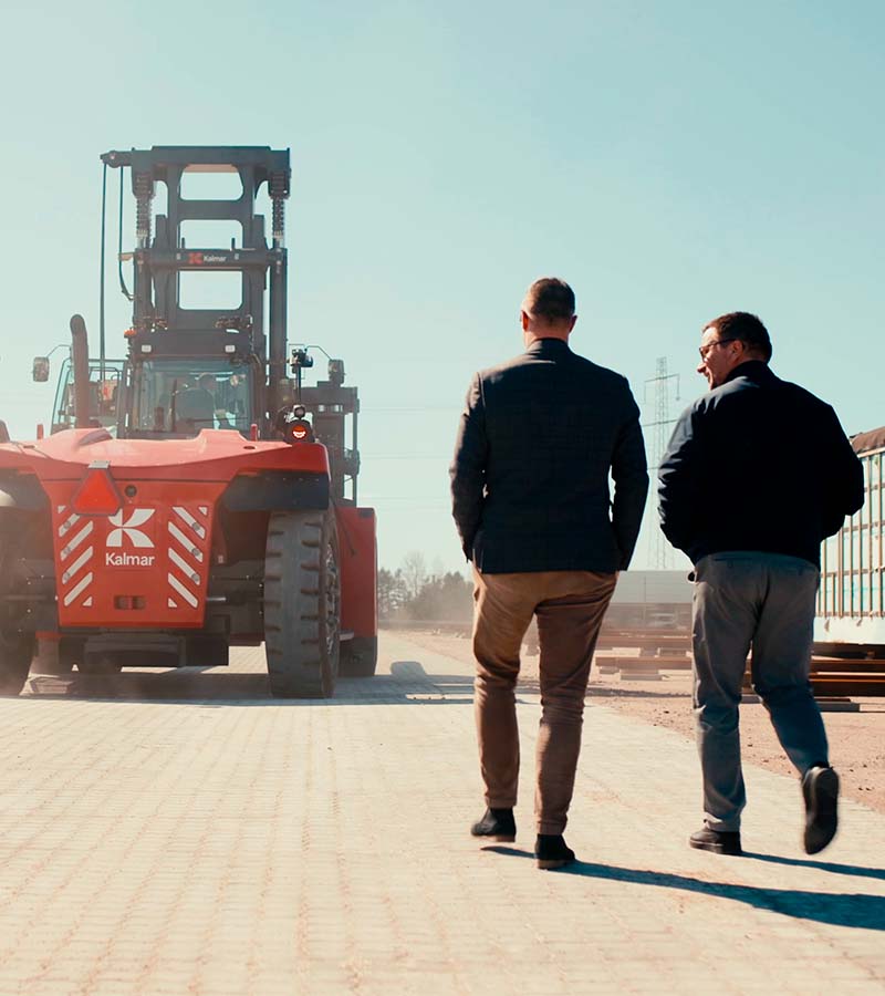 Kalmar gaffeltruck hos ProTruck kunde