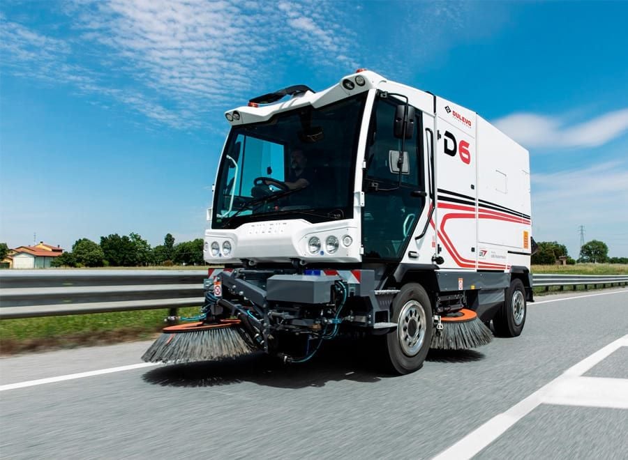 Dulevo fejemaskine på vejen